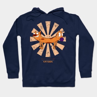 Catdog Retro Japanese Hoodie